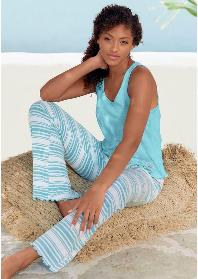 S.Oliver RED LABEL Beachwear Pyjamabroek met babylock-details - Foto 3