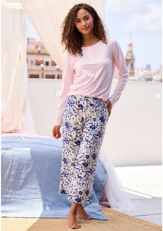 S.Oliver RED LABEL Beachwear Pyjamabroek met mooie all-over print