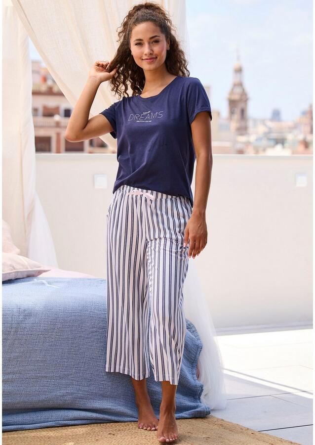 S.Oliver RED LABEL Beachwear Pyjamabroek met mooie all-over print