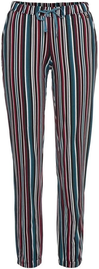 S.Oliver RED LABEL Beachwear Pyjamabroek met motief all-over en contrastkleurige koord - Foto 5