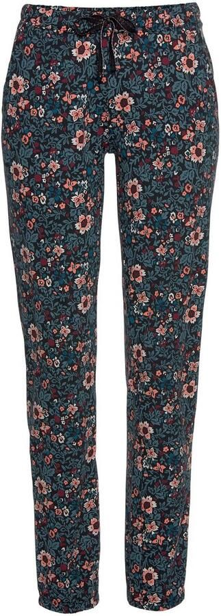 S.Oliver RED LABEL Beachwear Pyjamabroek met motief all-over en contrastkleurige koord - Foto 3