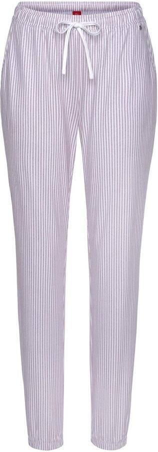 S.Oliver RED LABEL Pyjamabroek van een mix van katoen en viscose met streepmotief - Foto 5