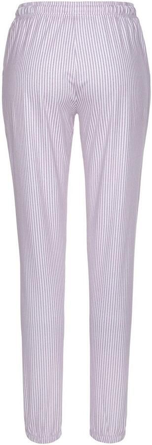 S.Oliver RED LABEL Pyjamabroek van een mix van katoen en viscose met streepmotief - Foto 4