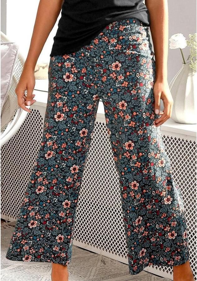 S.Oliver RED LABEL Beachwear Pyjamabroek motief all-over met elastische band - Foto 4