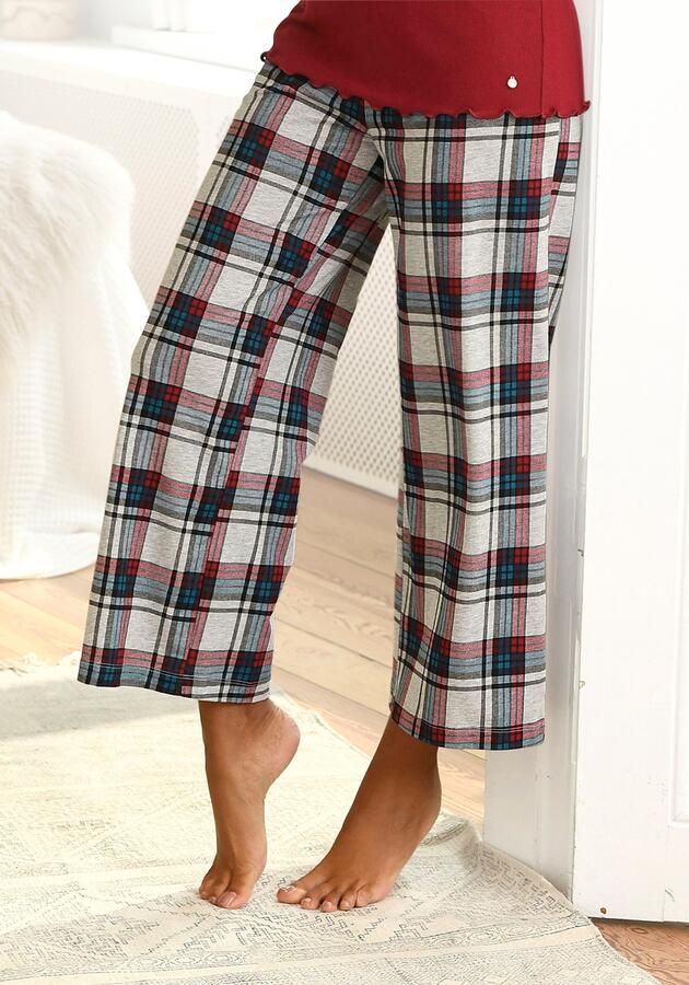 S.Oliver RED LABEL Beachwear Pyjamabroek motief all-over met elastische band - Foto 5