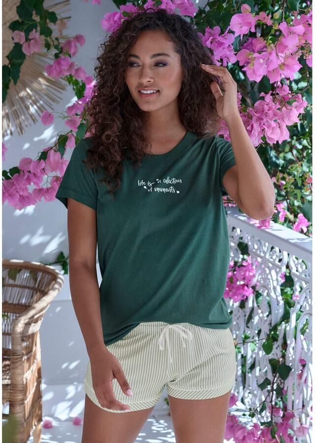 S.Oliver RED LABEL Korte pyjamabroek met streepmotief model 'Everyday' - Foto 3