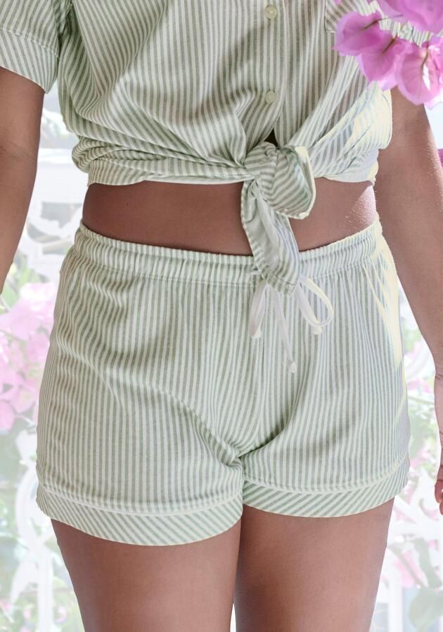 S.Oliver RED LABEL Korte pyjamabroek met streepmotief model 'Everyday' - Foto 5