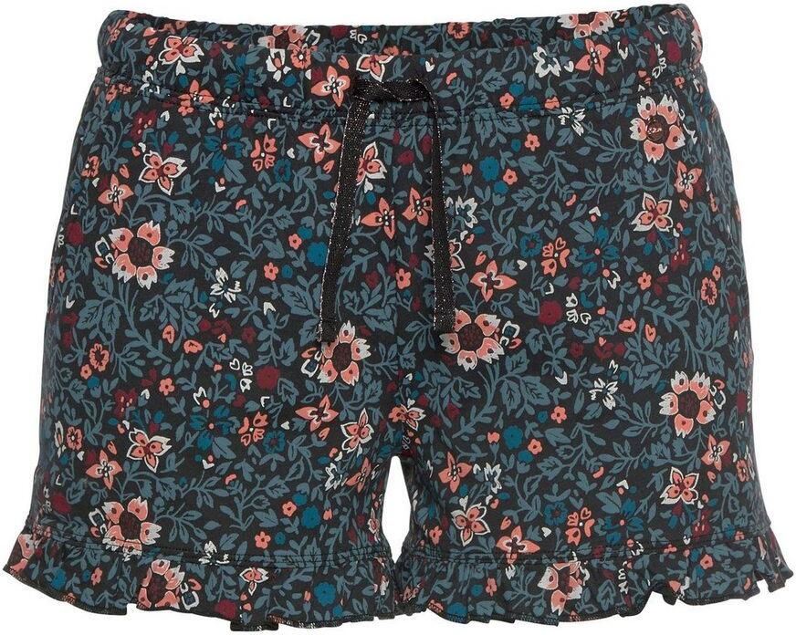 S.Oliver RED LABEL Beachwear Pyjamashort motief all-over met rimpelrandjes