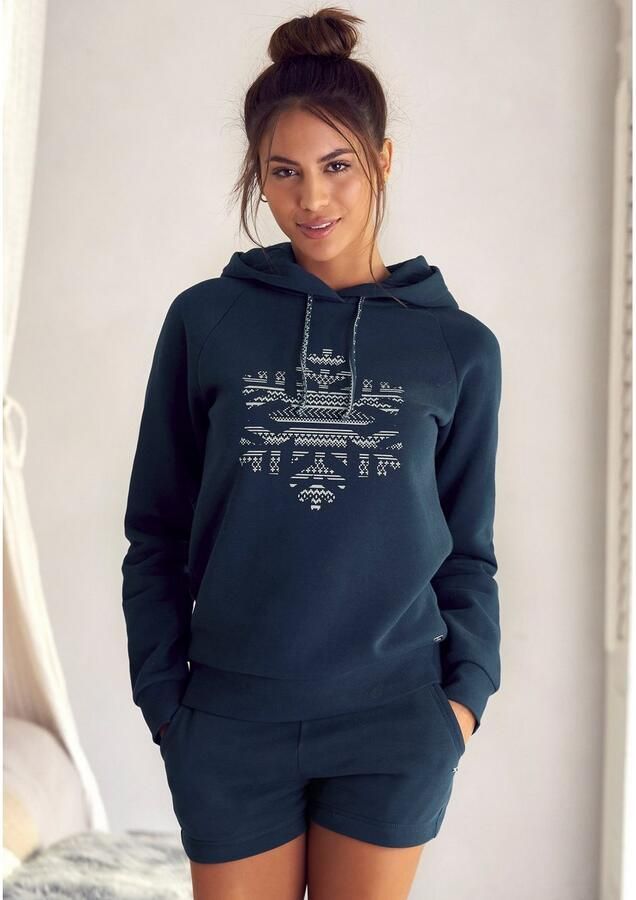 S.Oliver RED LABEL Beachwear Relaxshorts met noorse patroon details loungepak - Foto 5