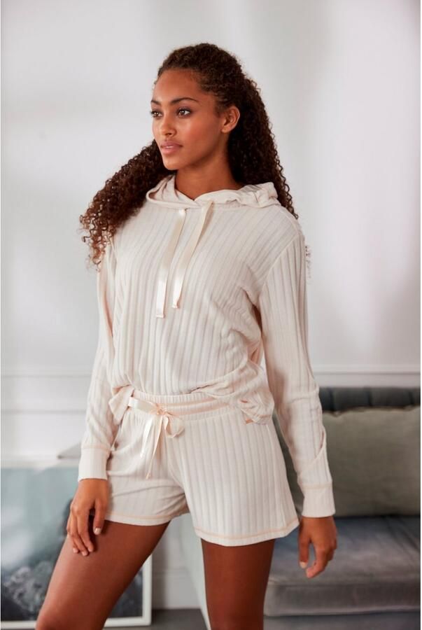 S.Oliver RED LABEL Beachwear Shirt met lange mouwen Capuchon met satijnband - Foto 6