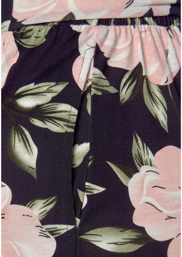 S.Oliver RED LABEL Beachwear Short met tailleband met trekkoord in bloemenprint korte broek - Foto 4