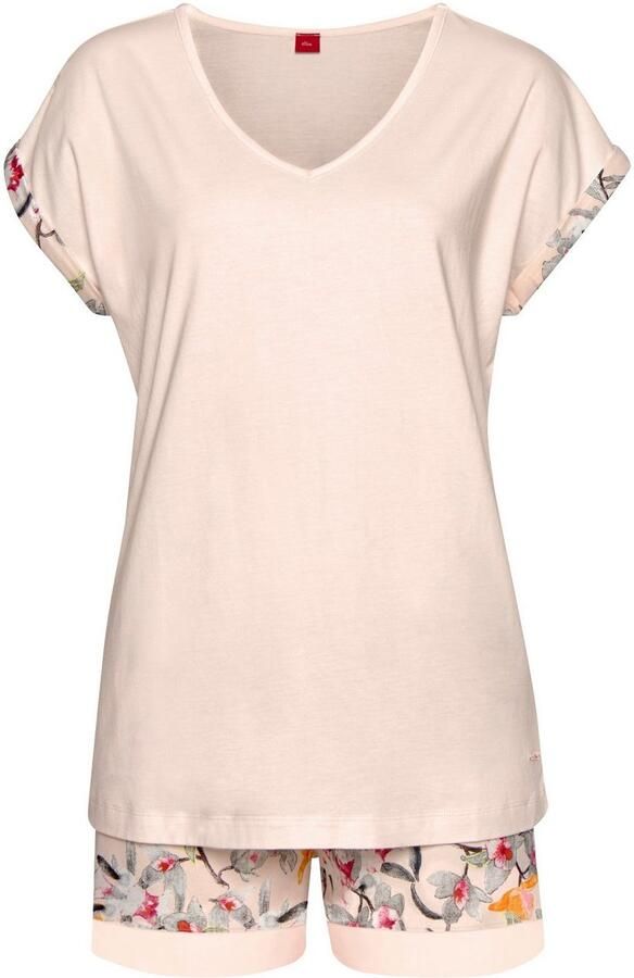 S.Oliver RED LABEL Beachwear Shortama met bloemmotief (2-delig 1 stuk) - Foto 5