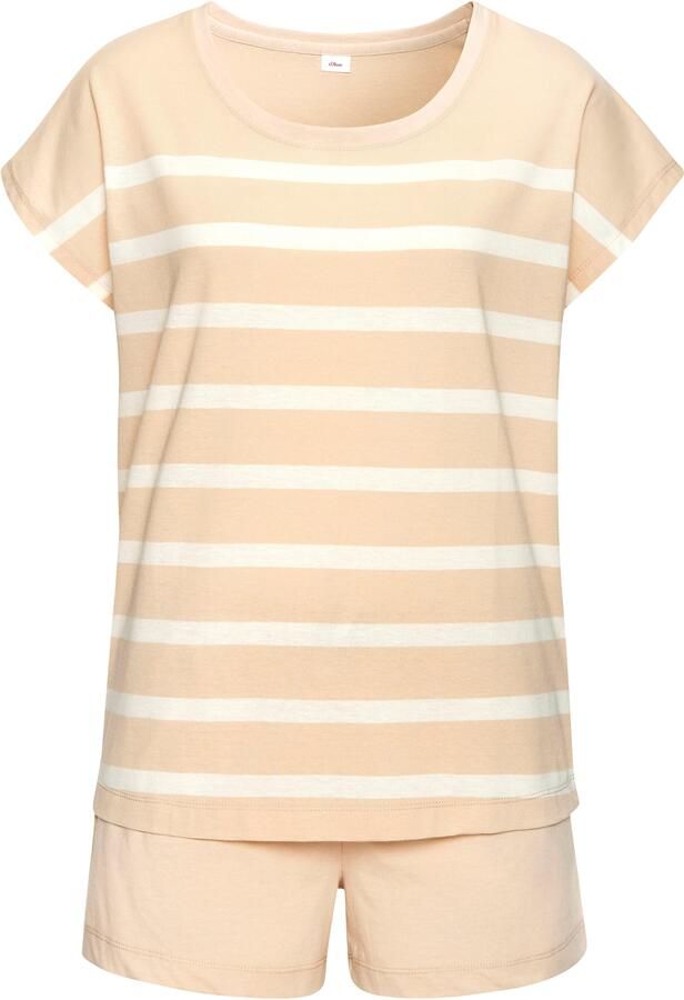 S.Oliver RED LABEL Beachwear Shortama met garengeverfde strepen in het bovenstuk (2-delig) - Foto 5