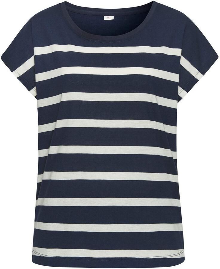 S.Oliver RED LABEL Beachwear Shortama met garengeverfde strepen in het bovenstuk (2-delig) - Foto 5