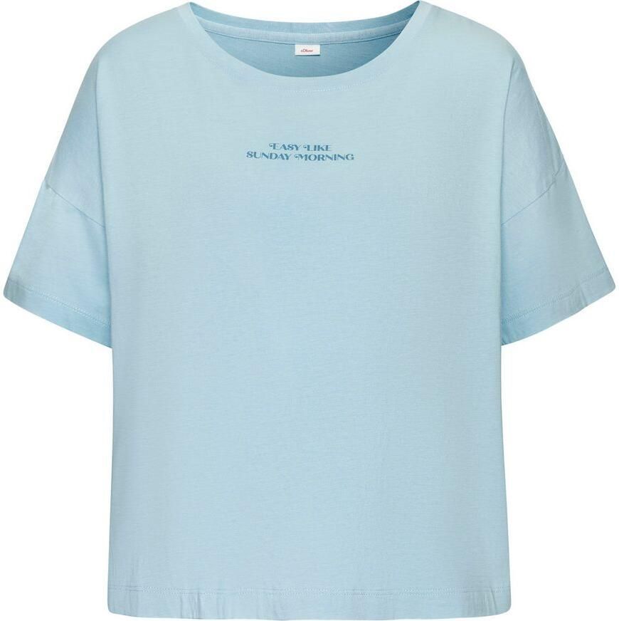 S.Oliver RED LABEL Beachwear Shortama met kleine frontprint (2-delig)