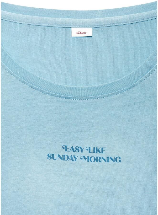 S.Oliver RED LABEL Beachwear Shortama met kleine frontprint (2-delig) - Foto 4