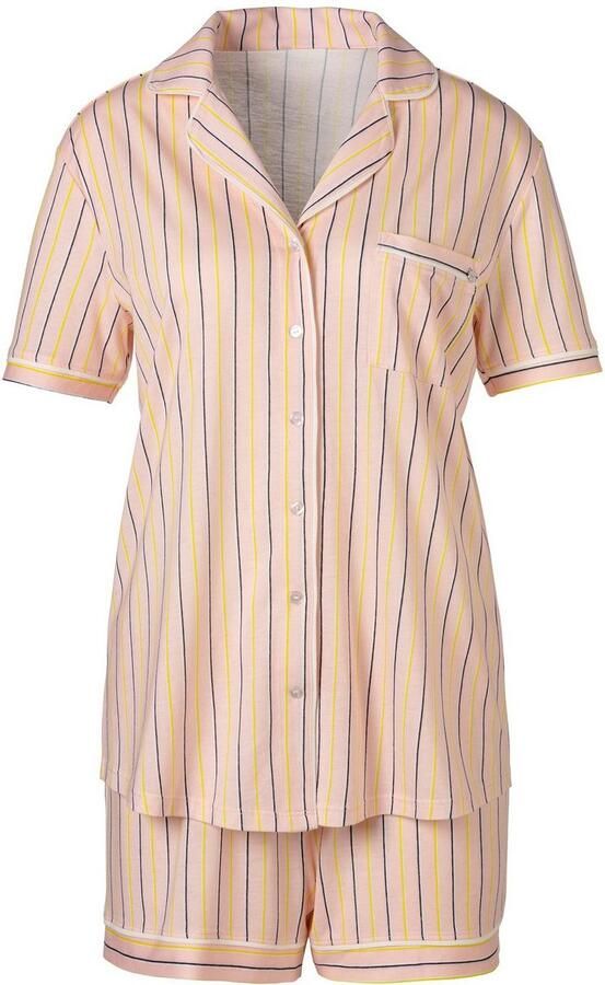 S.Oliver RED LABEL Beachwear Shortama met knoopsluiting en borstzak (2-delig) - Foto 3