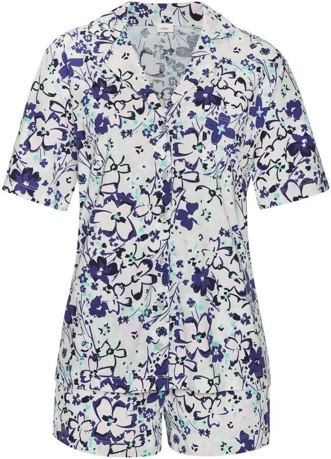 S.Oliver RED LABEL Beachwear Shortama met knoopsluiting en borstzak (set 2-delig) - Foto 3