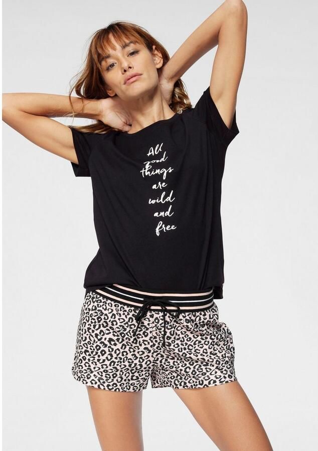 S.Oliver RED LABEL Beachwear Shortama met luipaardprint (2-delig 1 stuk) - Foto 3