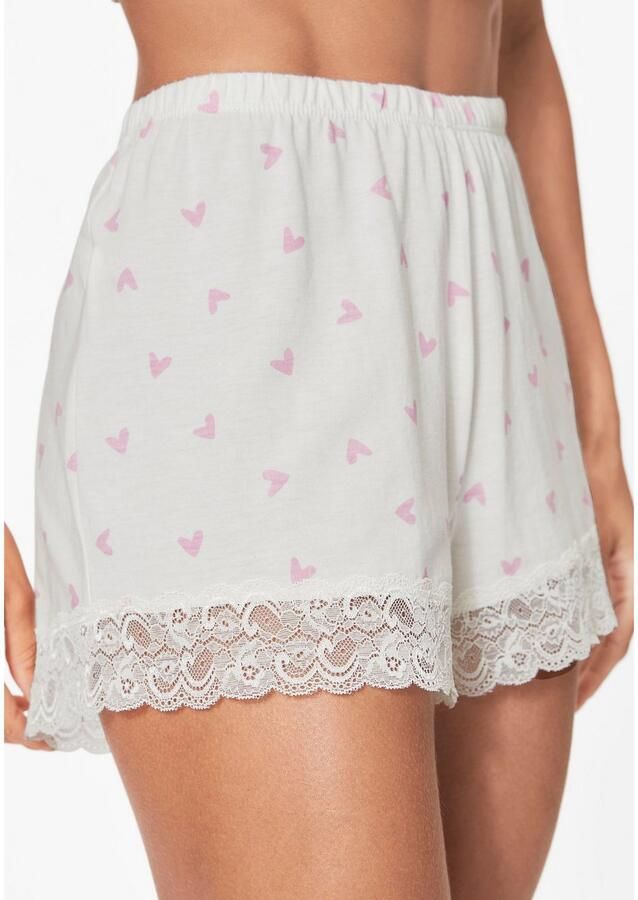 S.Oliver RED LABEL Beachwear Shortama met mooie kantdetails (2-delig) - Foto 2