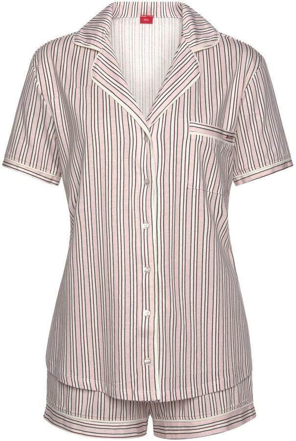 S.Oliver RED LABEL Beachwear Shortama met print all-over (2-delig 1 stuk) - Foto 3