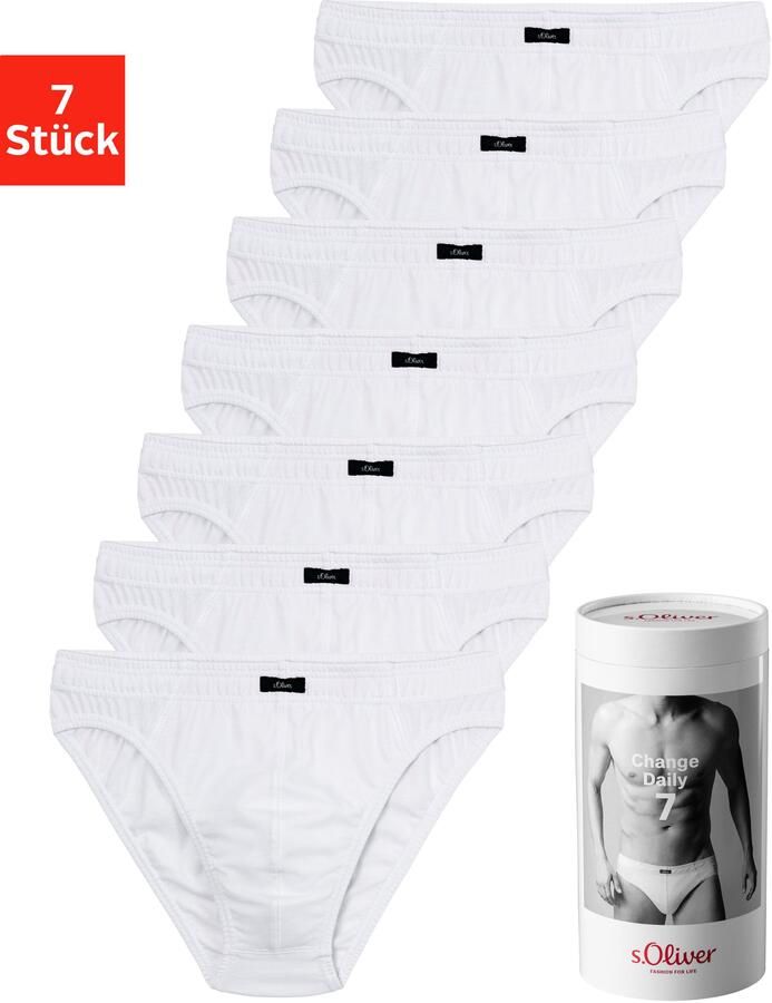 S.Oliver RED LABEL Beachwear Slip Heren onderbroek Weekvoorraad in een blik (blik 7 stuks 7 stuks in set) - Foto 7