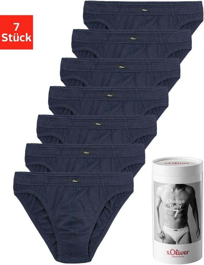 S.Oliver RED LABEL Beachwear Slip Heren onderbroek Weekvoorraad in een blik (blik 7 stuks 7 stuks in set) - Foto 7