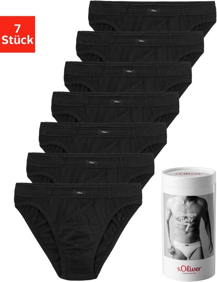 S.Oliver RED LABEL Beachwear Slip Heren onderbroek Weekvoorraad in een blik (blik 7 stuks 7 stuks in set) - Foto 7