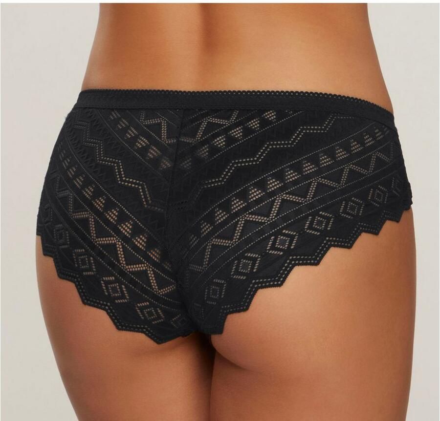 S.Oliver RED LABEL Beachwear Slip Romane met grafische kant in transparante look