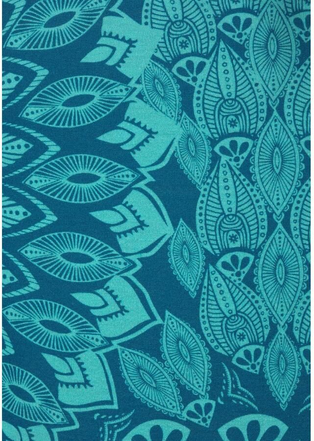 S.Oliver RED LABEL Beachwear Strandjurk in allover print zomer jurk in etno-stijl (Met bindstrik)