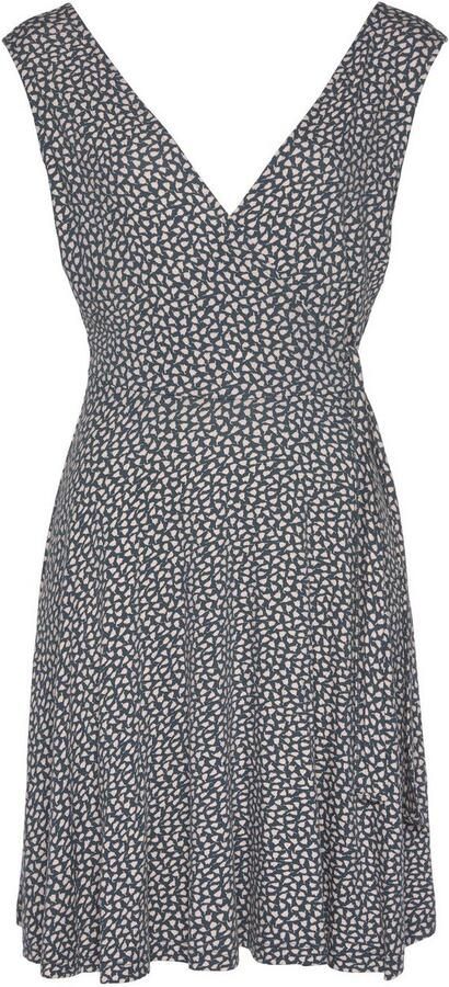 S.Oliver RED LABEL Beachwear Strandjurk met delicate bloemenprint en striklint wikkeljurk zomerjurk - Foto 2