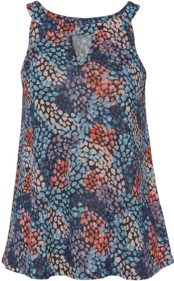 S.Oliver RED LABEL Beachwear Strandtop in lichte a-vorm zomertop cut-out - Foto 5