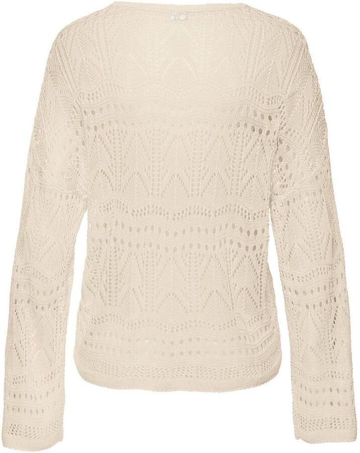 S.Oliver RED LABEL Beachwear Strandtrui met semi-transparant ajourpatroon zomerse breipullover - Foto 2