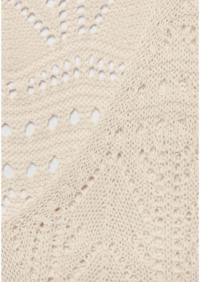 S.Oliver RED LABEL Beachwear Strandtrui met semi-transparant ajourpatroon zomerse breipullover - Foto 4