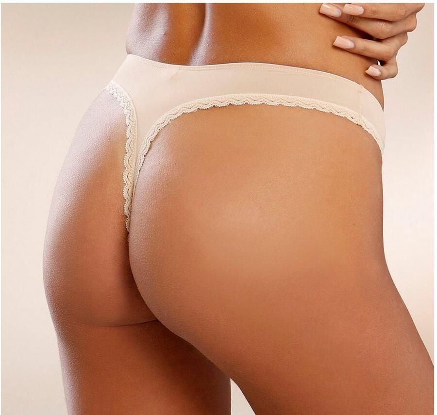 S.Oliver RED LABEL Beachwear String Camille met fijne kanten rand