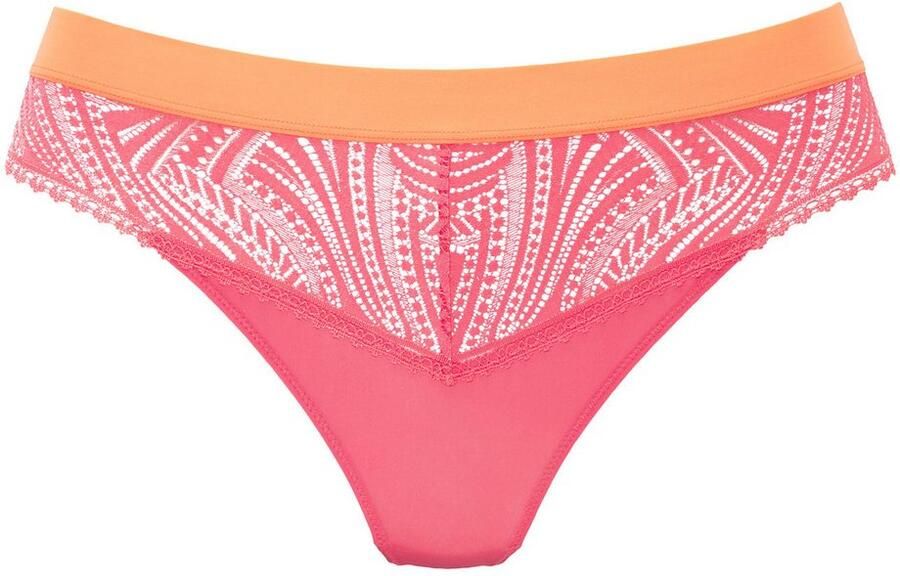 S.Oliver RED LABEL Beachwear String Cle ce met modieuze band en grafische kant - Foto 3