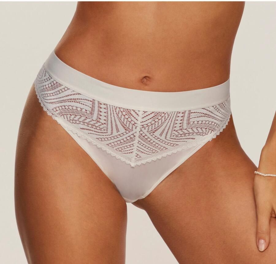 S.Oliver RED LABEL Beachwear String Cle ce met modieuze band en grafische kant - Foto 3