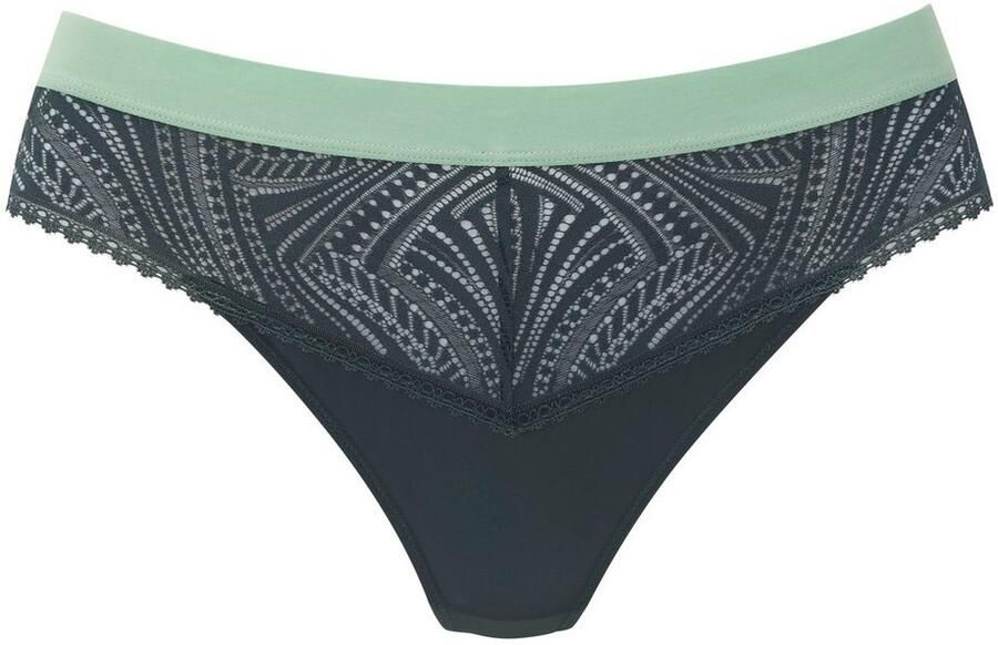 S.Oliver RED LABEL Beachwear String Cle ce met modieuze band en grafische kant - Foto 2