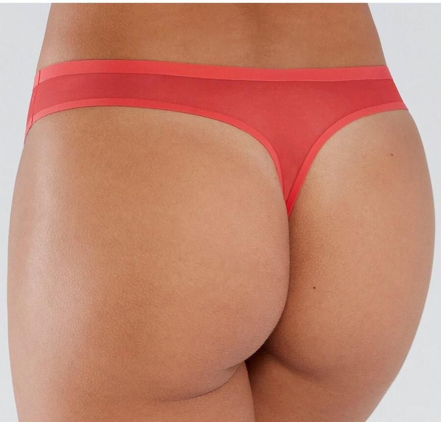 S.Oliver RED LABEL Beachwear String Louise met mesh-inzetten opzij