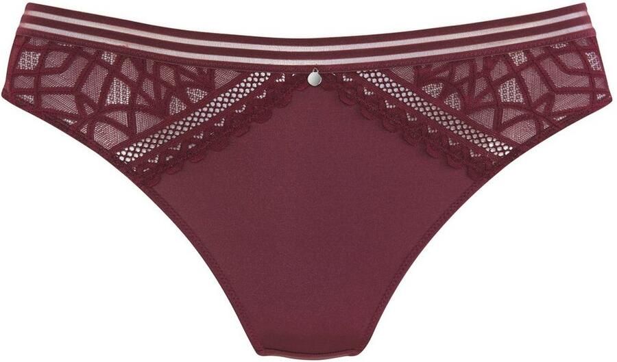 S.Oliver RED LABEL Beachwear String Milene met grafische subtiel transparante kant-inzetten - Foto 3