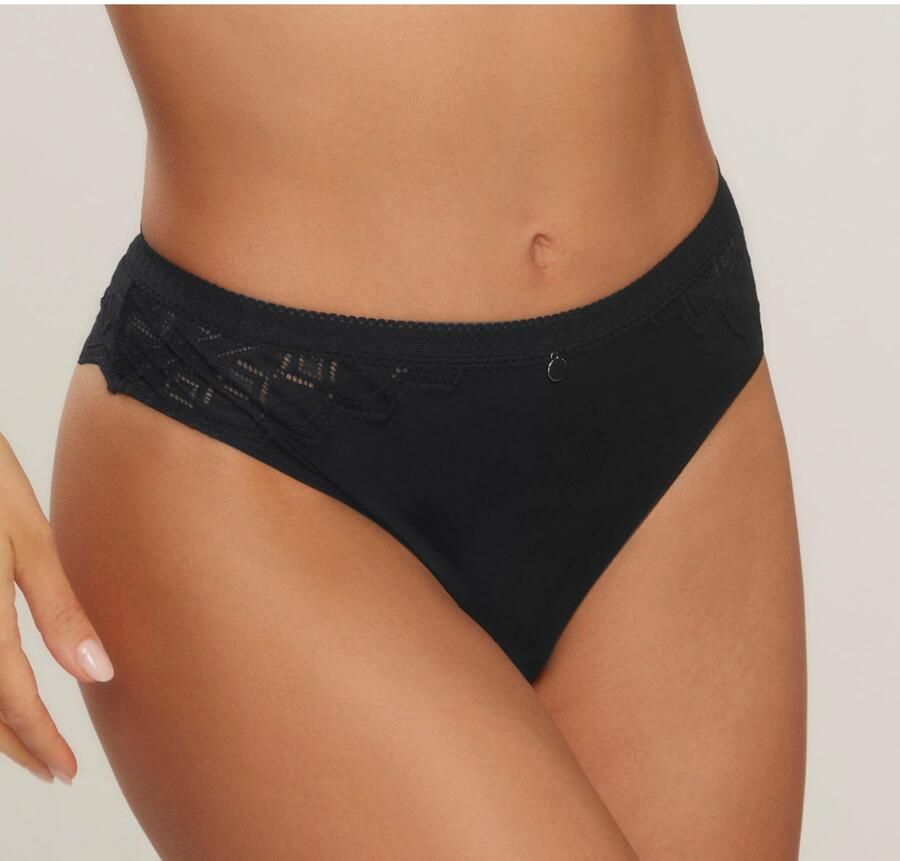 S.Oliver RED LABEL Beachwear String Romane met grafische kant in transparante look - Foto 4