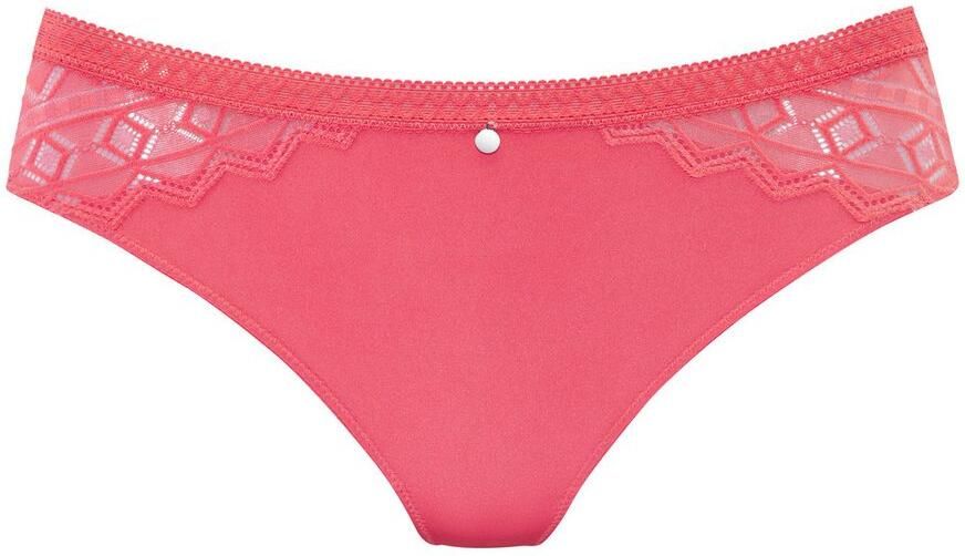 S.Oliver RED LABEL Beachwear String Ro e met grafische kant in transparante look - Foto 3