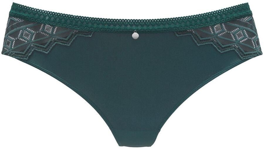 S.Oliver RED LABEL Beachwear String Ro e met grafische kant in transparante look - Foto 2