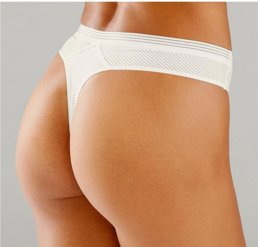 S.Oliver RED LABEL Beachwear String Zoè met smalle band in streep-look