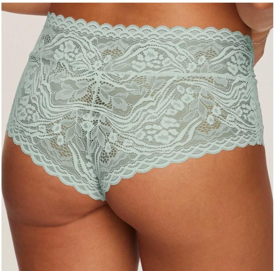 S.Oliver RED LABEL Beachwear Stringpants Danielle stijlvol van transparante kant in gebloemde look