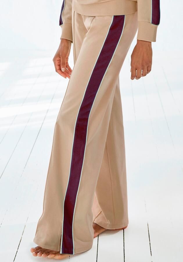 S.Oliver RED LABEL Beachwear Sweatbroek Loungebroek met contraststrepen en pipings loungewear - Foto 8