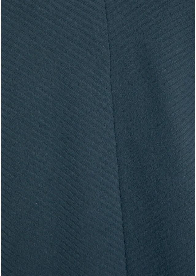 S.Oliver RED LABEL Beachwear Sweatjurk met lange mouwen in geribde stof Langarm jurk van ribkwaliteit met deelnaad loungewear