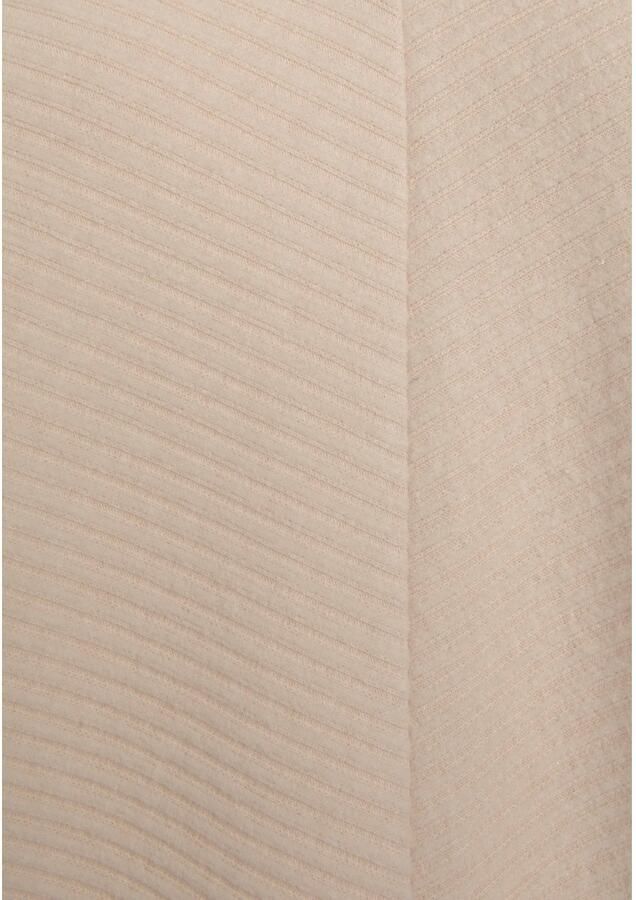 S.Oliver RED LABEL Beachwear Sweatjurk met lange mouwen in geribde stof Langarm jurk van ribkwaliteit met deelnaad loungewear - Foto 2