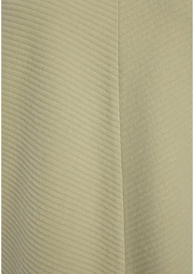 S.Oliver RED LABEL Beachwear Sweatjurk met lange mouwen in geribde stof Langarm jurk van ribkwaliteit met deelnaad loungewear