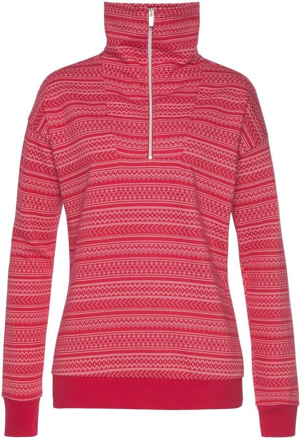 S.Oliver RED LABEL Beachwear Sweatshirt met noorse patroon loungepak - Foto 4